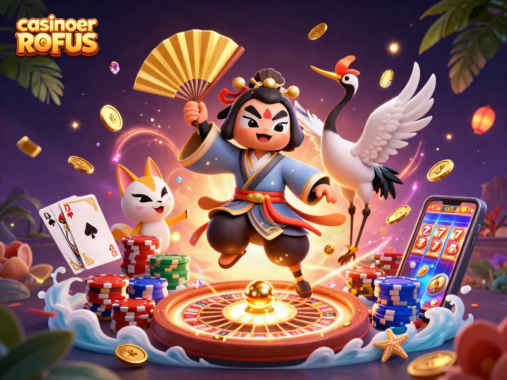 Experience vibrant gameplay with casinoer uden ROFUS featuring 3D characters, spinning roulette, and dynamic wealth elements.