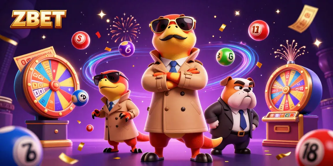 ZBET raptors in a trench coat humorously attempting casino entry, amid vibrant gambling dynamics