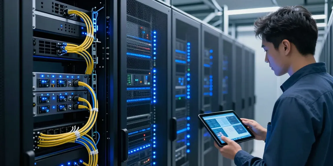 IPTV UK technology solutions including cloud computing and cybersecurity features in modern server environment
