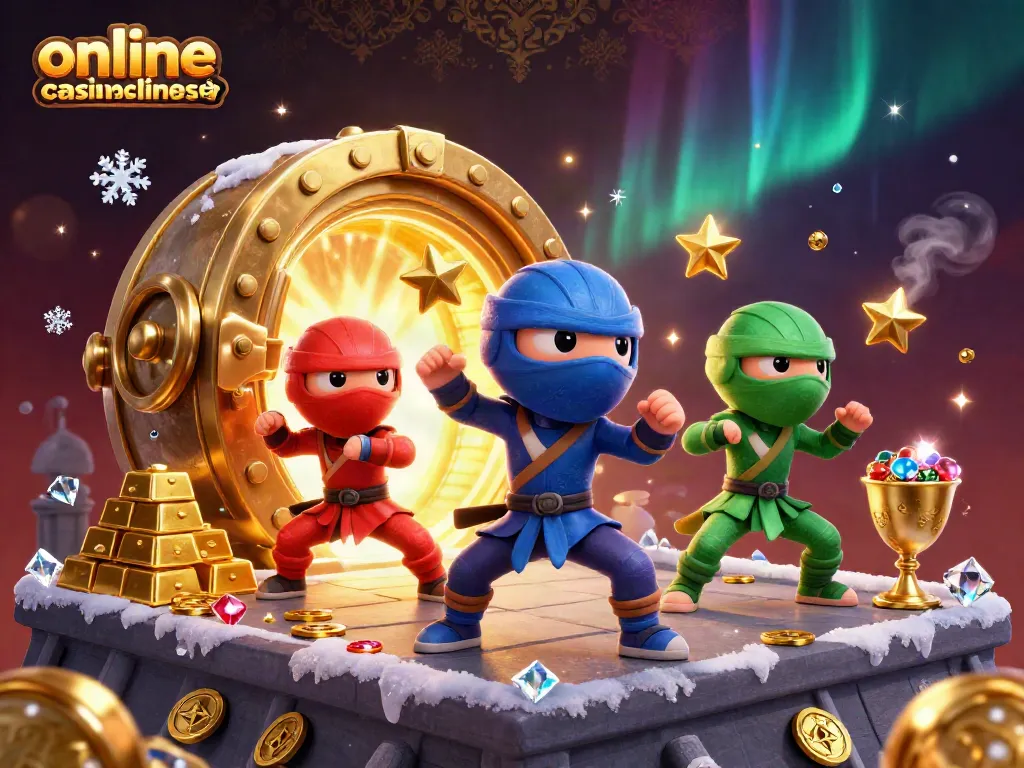 Experience online casinoer uden dansk licens with a dynamic scene featuring 3D chameleons and treasures.