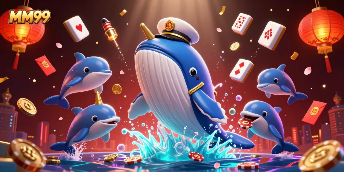 Engage with MM99's thrilling underwater casino adventure featuring whales and dolphins in action.