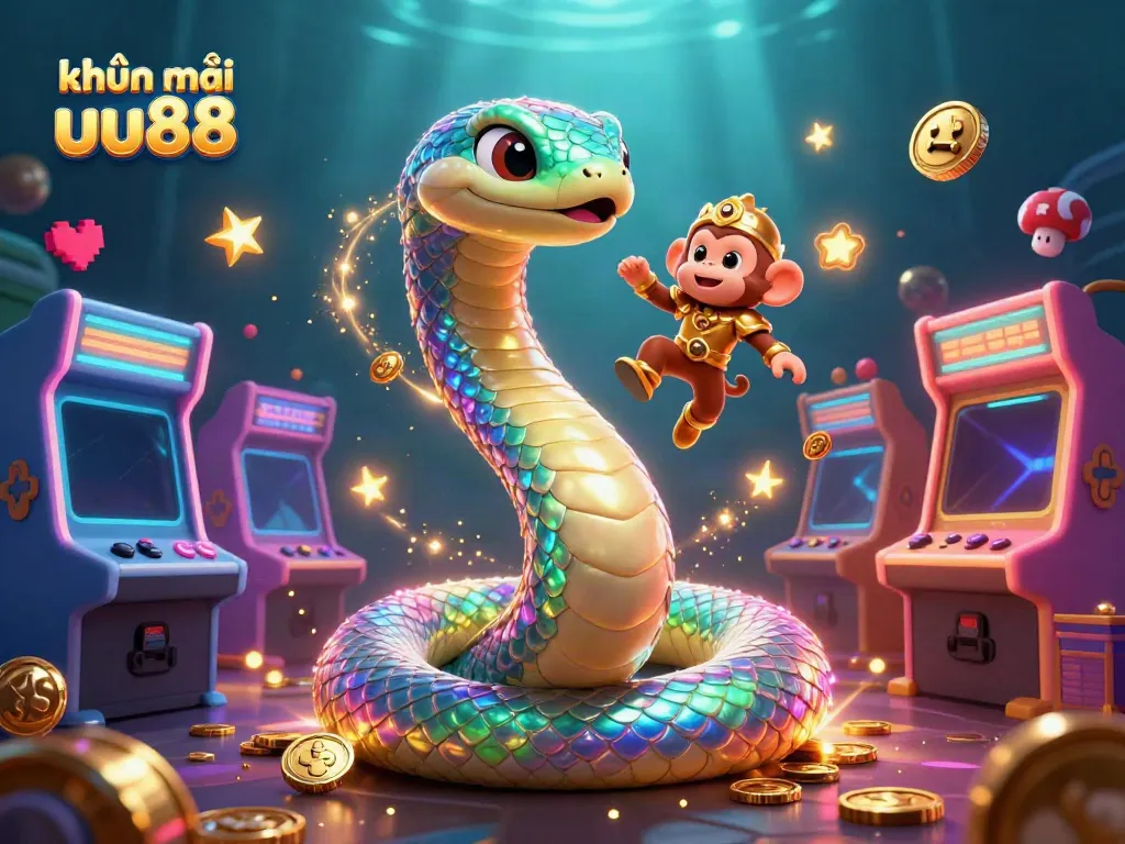 Experience thrilling khuyến mãi uu88 and captivating gameplay amid colorful 3D gaming elements and enchanting characters.