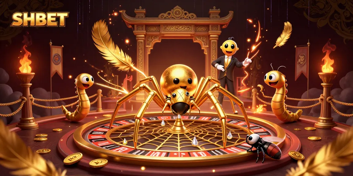Engage in thrilling gameplay at SHBET, featuring a vibrant 3D cartoon scene with roulette and betting adventures.