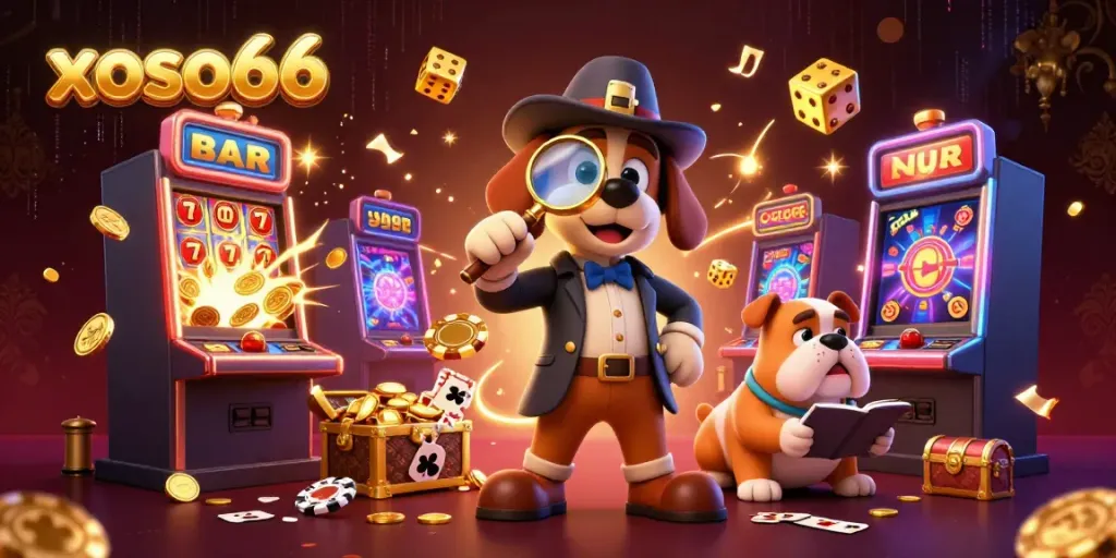 Experience the excitement of casino gaming with xoso66 in this dynamic 3D illustration.