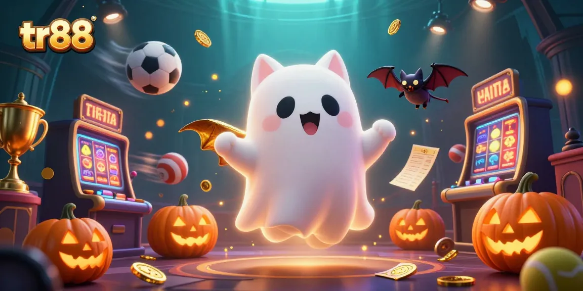 Play and win at tr88 with exciting games featuring ghost cat, vampire bat, and casino elements.