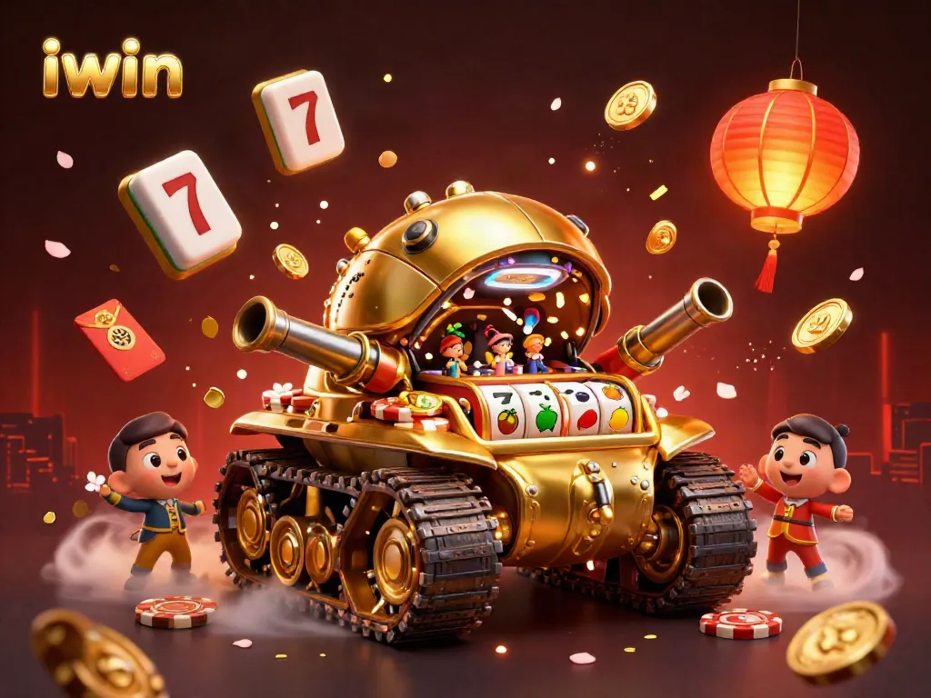 Experience excitement with the iwin golden beetle tank casino illustration, full of fun slot games.