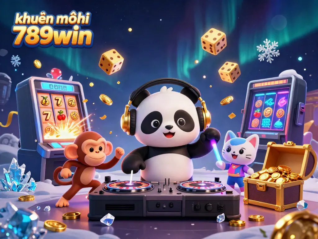 Engage with khuyến mãi 789win as DJ Panda spins to a jackpot explosion of excitement in this vibrant casino scene.