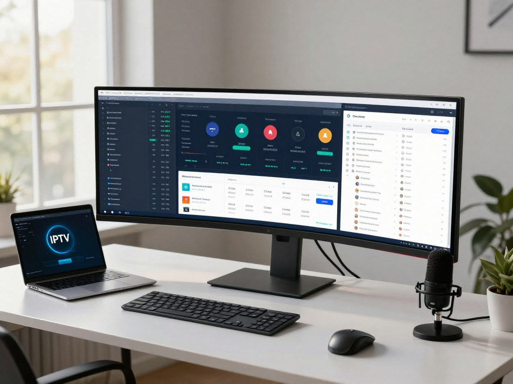 IPTV panel management dashboard with analytics and real-time data for effective digital business growth.