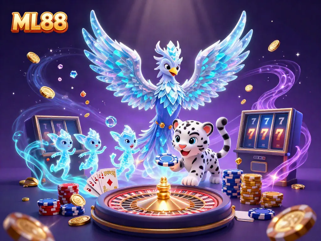 Players enjoying big wins at ML88 with action-packed gaming and vibrant casino atmosphere.