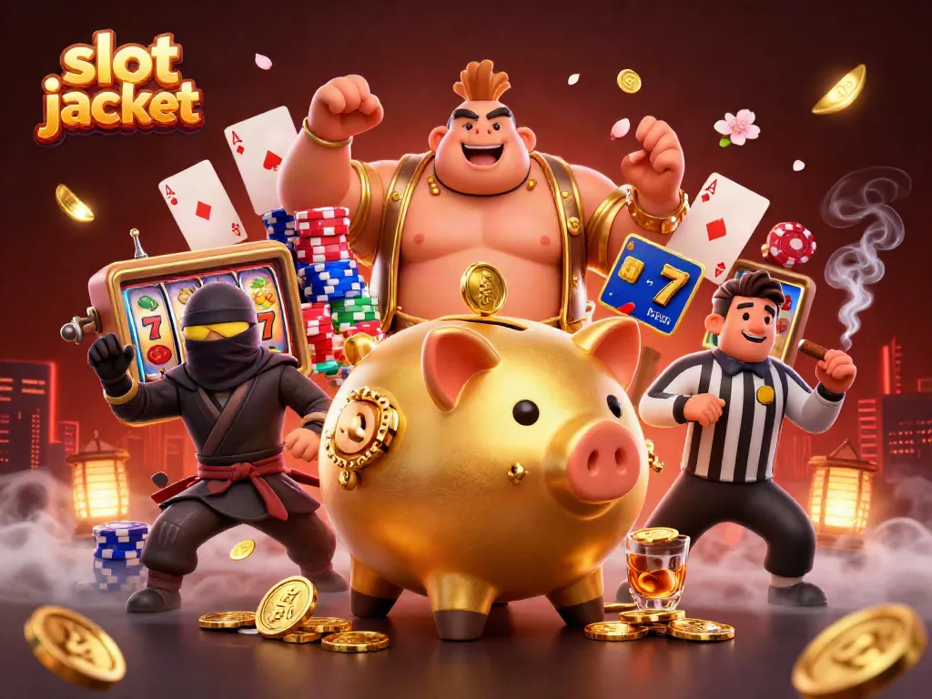 Experience the slot jackpot excitement with colorful reels and dynamic characters in action!