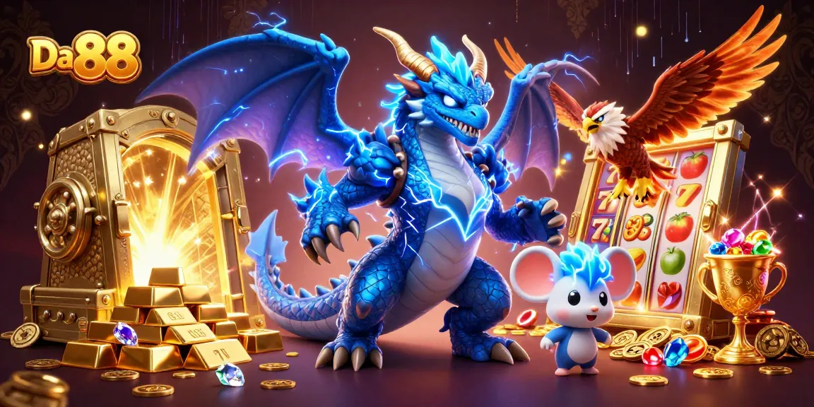Engage with Da 88's dynamic slots scene featuring magical characters and treasures